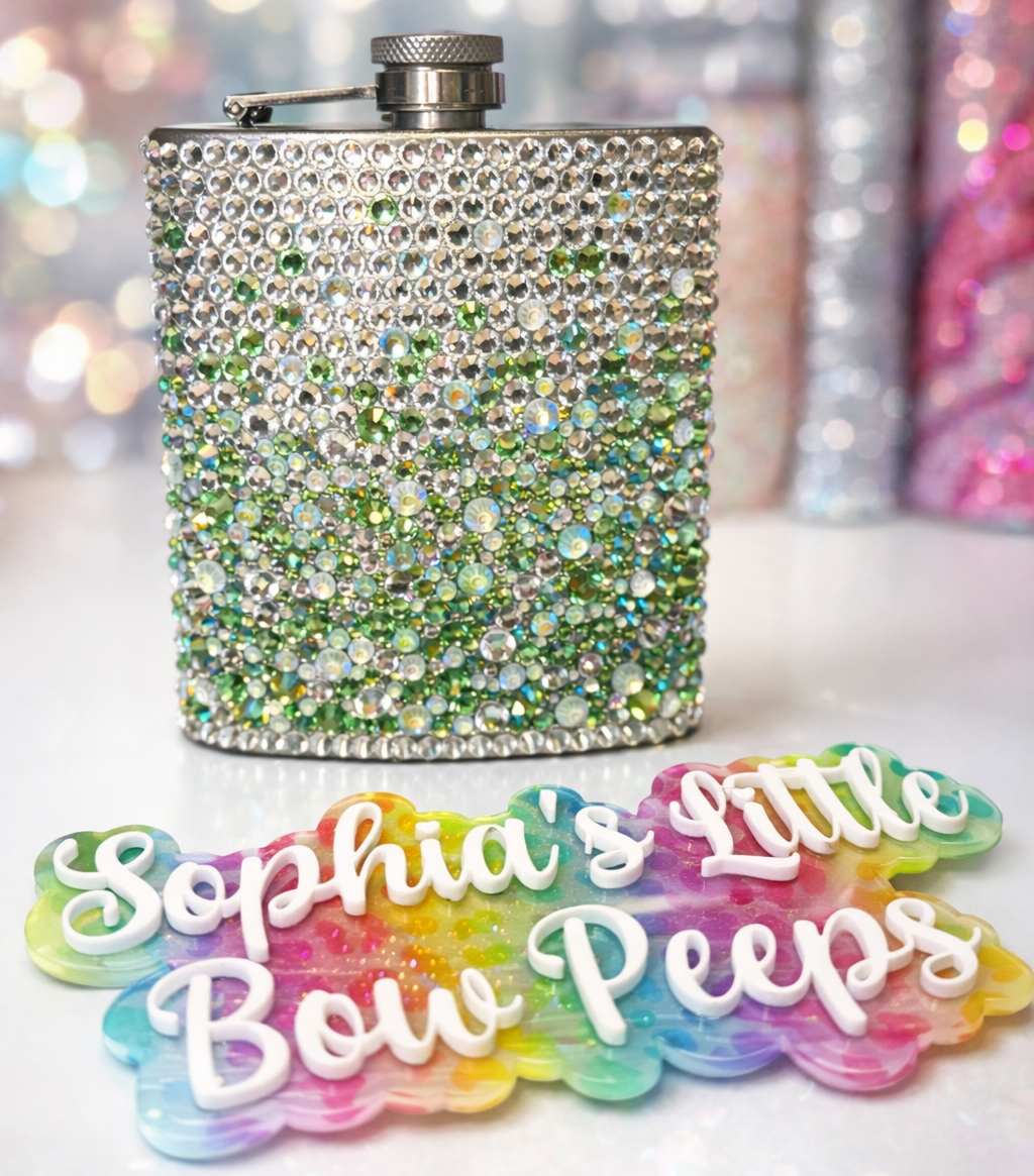 Rhinestone Flask