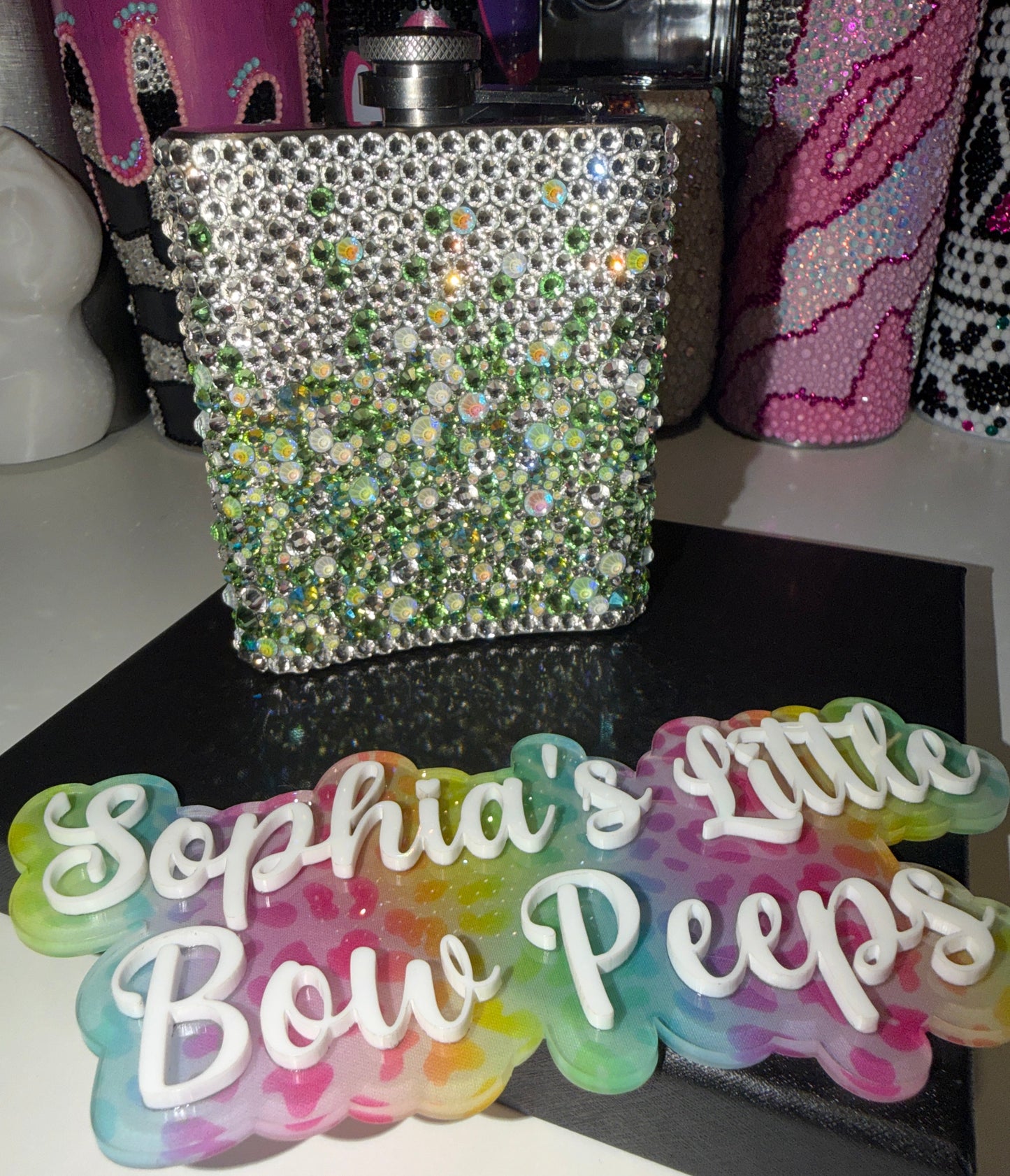Rhinestone Flask