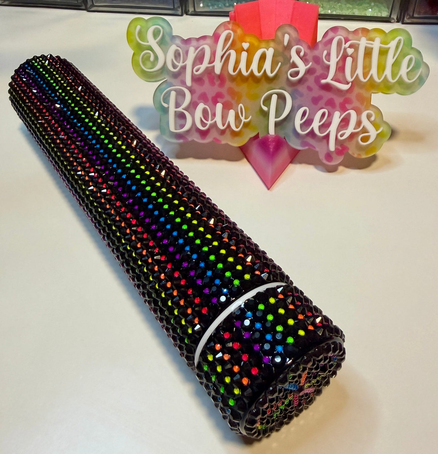 Rhinestone Skinny Flask