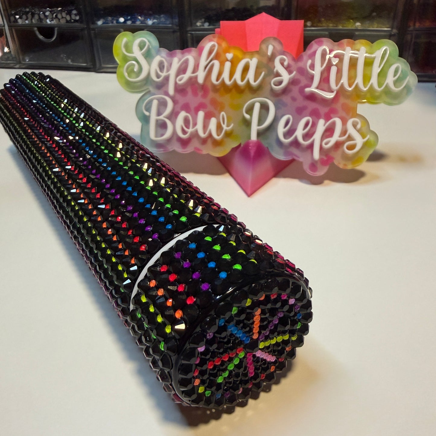 Rhinestone Skinny Flask